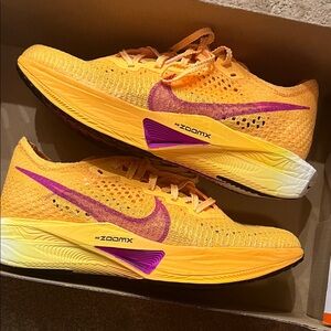 Nike ZoomX Women's Athletic Shoes - Yellow and Purple